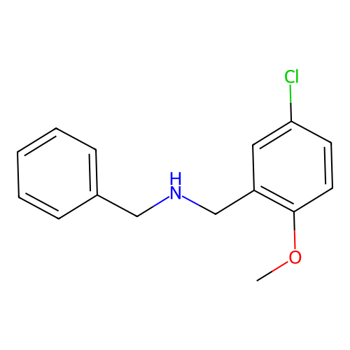 N-benzyl-N-(5-chloro-2-methoxybenzyl)amine structure