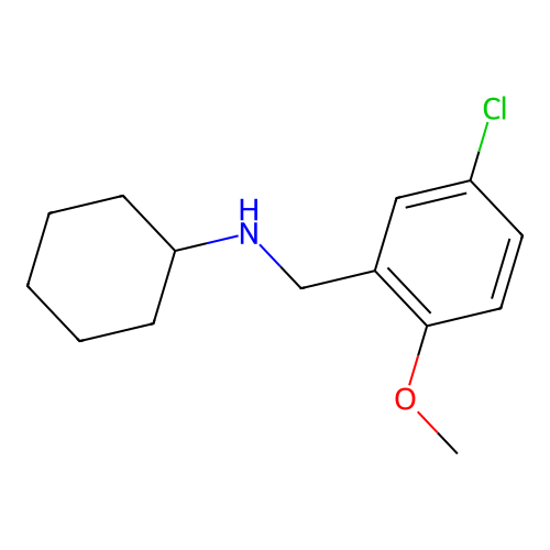N-(5-chloro-2-methoxybenzyl)cyclohexanamine structure