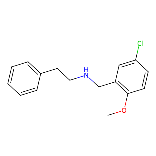 N-(5-chloro-2-methoxybenzyl)-2-phenylethanamine structure