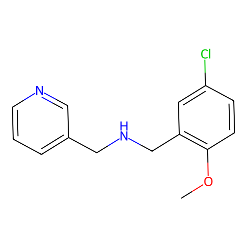 N-(5-chloro-2-methoxybenzyl)-N-(3-pyridinylmethyl)amine structure