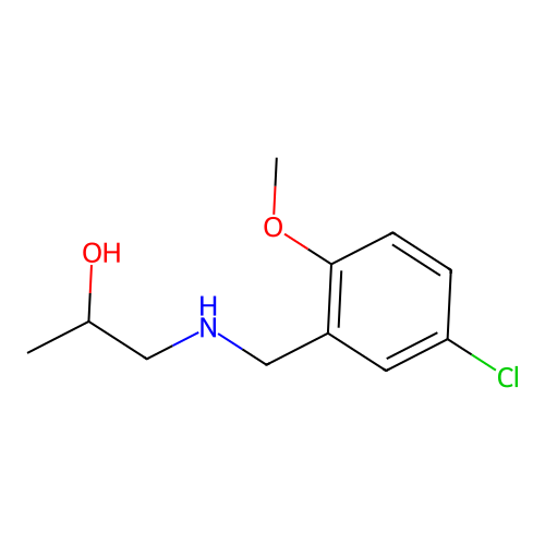 1-[(5-Chloro-2-methoxybenzyl)amino]propan-2-ol structure
