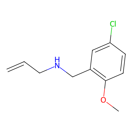 N-(5-chloro-2-methoxybenzyl)prop-2-en-1-amine structure