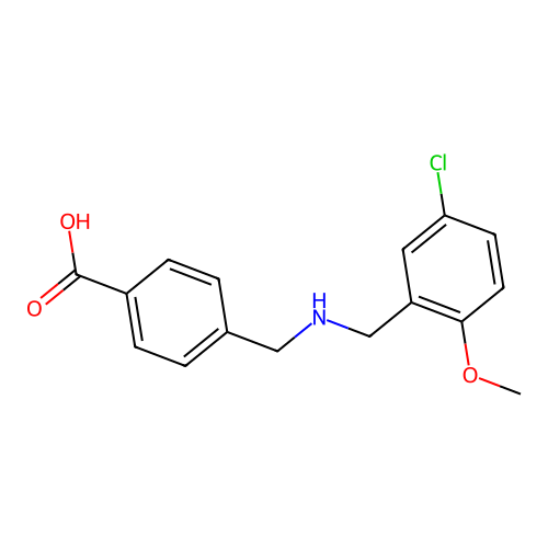 4-{[(5-Chloro-2-methoxybenzyl)amino]methyl}benzoic acid structure