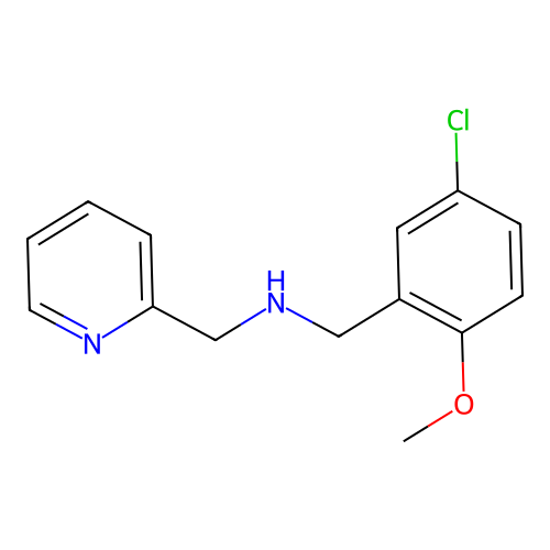 1-(5-chloro-2-methoxyphenyl)-N-(pyridin-2-ylmethyl)methanamine structure