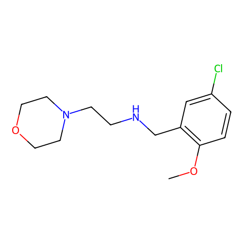 N-(5-chloro-2-methoxybenzyl)-2-(morpholin-4-yl)ethanamine structure