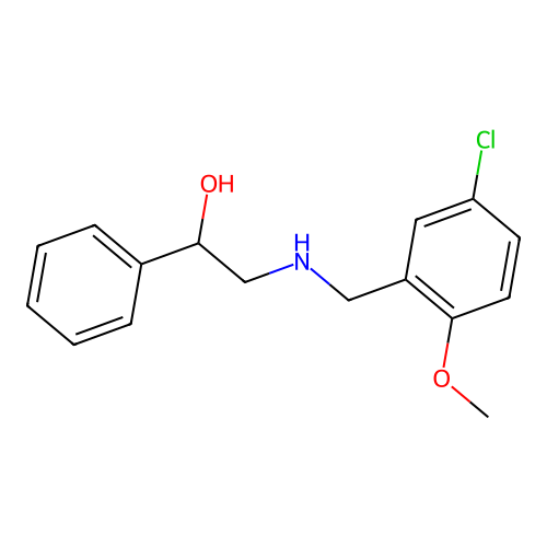 2-[(5-Chloro-2-methoxybenzyl)amino]-1-phenylethanol structure