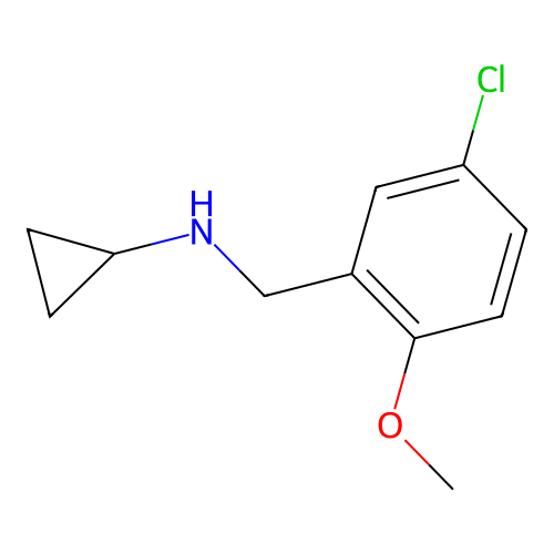 N-(5-chloro-2-methoxybenzyl)cyclopropanamine structure