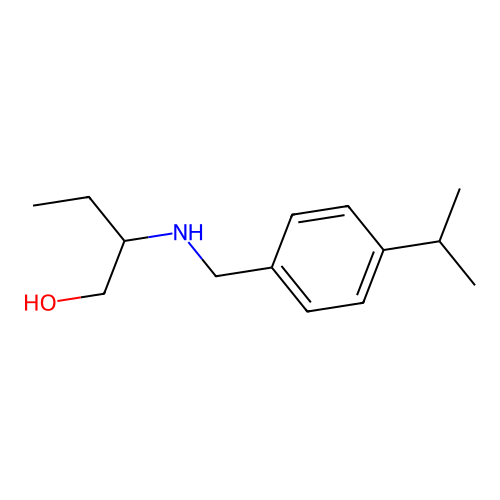 2-[(4-Propan-2-ylphenyl)methylamino]butan-1-ol structure