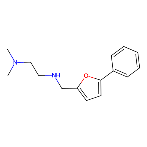 N,N-dimethyl-N'-[(5-phenylfuran-2-yl)methyl]ethane-1,2-diamine structure
