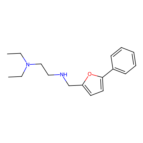 N,N-diethyl-N'-[(5-phenylfuran-2-yl)methyl]ethane-1,2-diamine structure