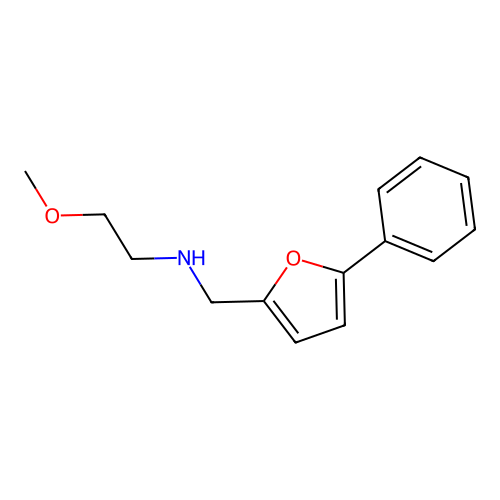2-methoxy-N-[(5-phenylfuran-2-yl)methyl]ethanamine structure