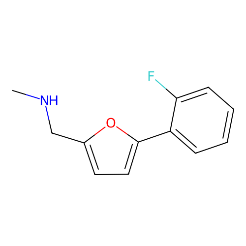 1-(5-(2-Fluorophenyl)furan-2-yl)-N-methylmethanamine structure