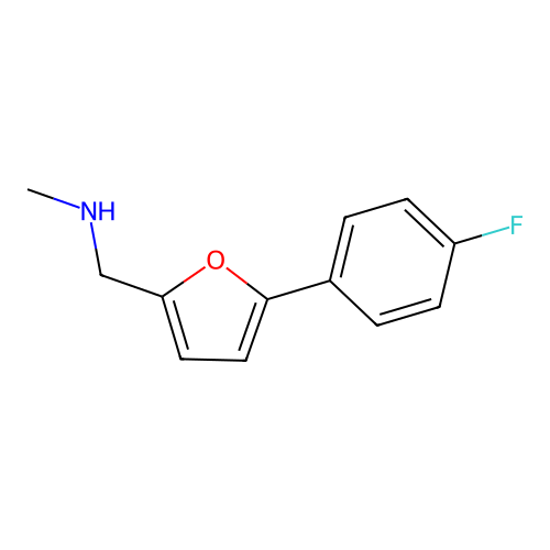 1-(5-(4-Fluorophenyl)furan-2-yl)-N-methylmethanamine structure