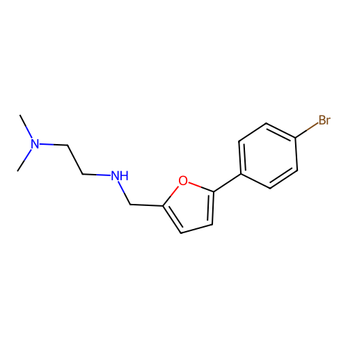 N'-{[5-(4-bromophenyl)furan-2-yl]methyl}-N,N-dimethylethane-1,2-diamine structure