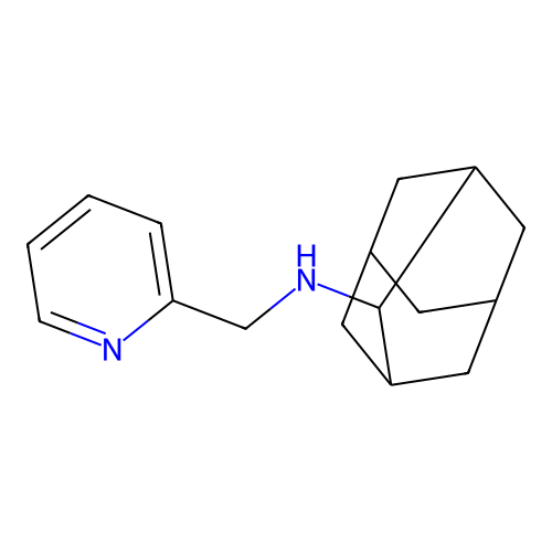 N-(pyridin-2-ylmethyl)adamantan-2-amine structure
