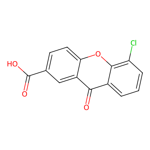 9H-Xanthene-2-carboxylic acid, 5-chloro-9-oxo- structure