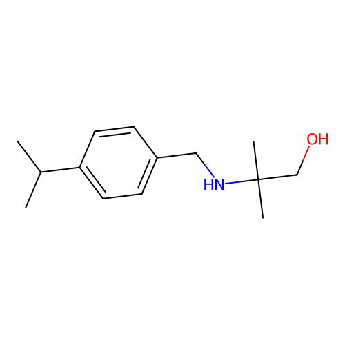 2-[(4-Isopropylbenzyl)amino]-2-methyl-1-propanol structure