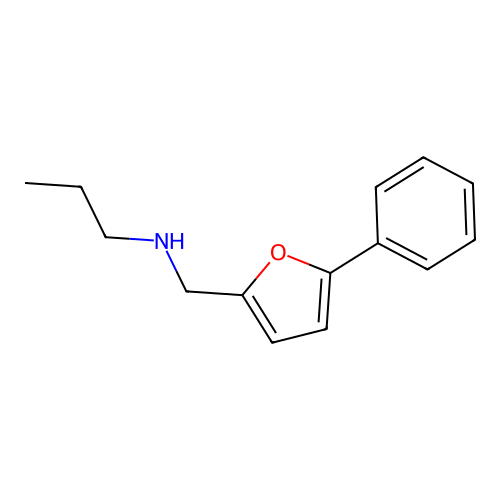 N-[(5-phenylfuran-2-yl)methyl]propan-1-amine structure