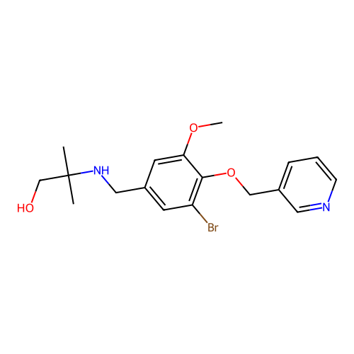 2-{[3-Bromo-5-methoxy-4-(3-pyridinylmethoxy)benzyl]amino}-2-methyl-1-propanol structure