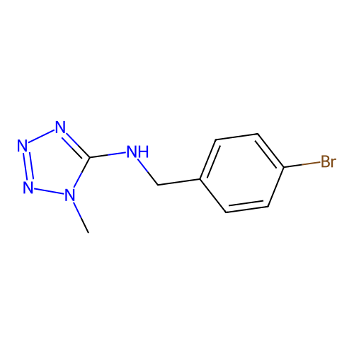 N-(4-bromobenzyl)-1-methyl-1H-tetrazol-5-amine structure