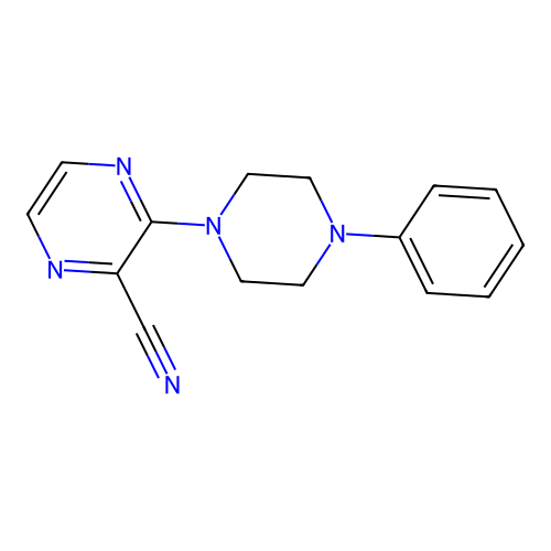 3-(4-Phenylpiperazin-1-yl)pyrazine-2-carbonitrile structure