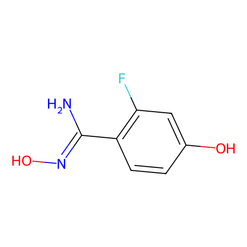 2-Fluoro-N,4-dihydroxybenzimidamide structure