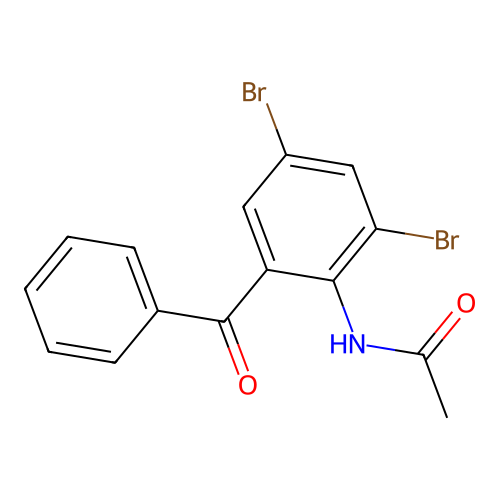 Acetamide, N-(2-benzoyl-4,6-dibromophenyl)- structure