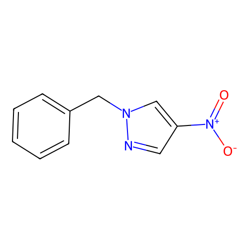 1-Benzyl-4-nitro-1H-pyrazole structure
