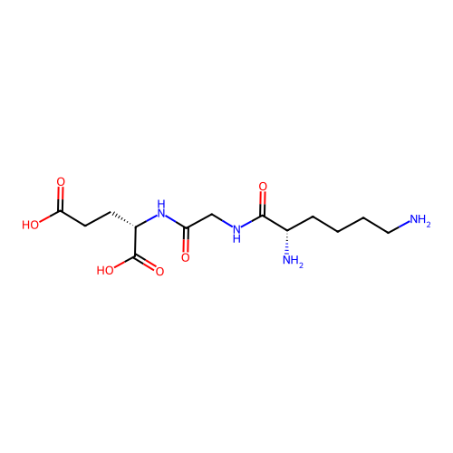 (2S)-2-[[2-[[(2S)-2,6-diaminohexanoyl]amino]acetyl]amino]pentanedioic Acid structure