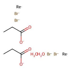 Bis(mu-propionato)diaquatetrabromodirhenium (III) structure