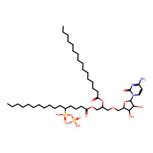 胞苷-5'-二磷酸-1,2-二棕榈酰甘油 structure