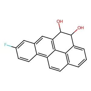 (4R,5R)-8-Fluoro-4,5-dihydrobenzo(a)pyrene-4,5-diol structure