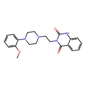 3-[2-[4-(2-Methoxyphenyl)-1-piperazinyl]ethyl]-2,4(1H,3H)-quinazolinedione structure