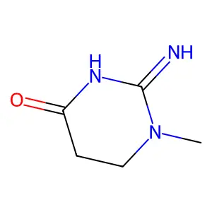2-Amino-1-methyl-5,6-dihydropyrimidin-4(1H)-one structure
