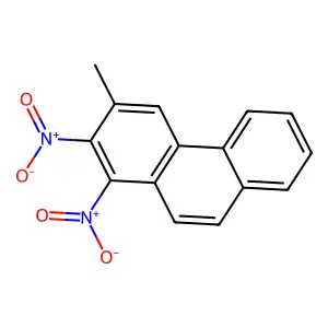3-Methyl-1,2-dinitrophenanthrene structure