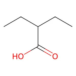 2-乙基丁酸 structure
