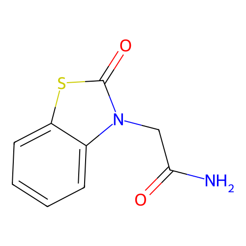 2-(2-oxo-1,3-benzothiazol-3(2H)-yl)acetamide structure