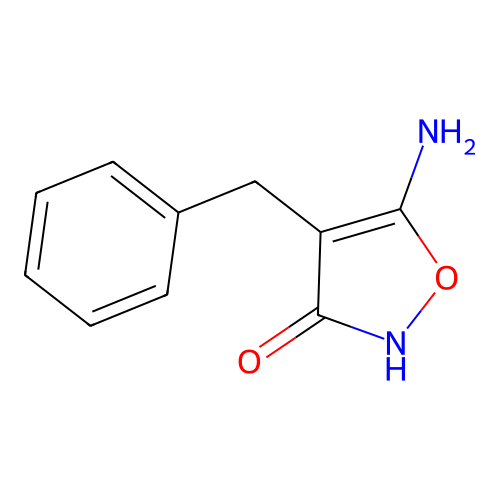 5-Amino-4-benzylisoxazol-3(2H)-one structure