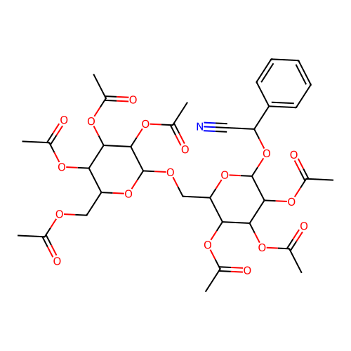 heptaacetylamygdalin structure