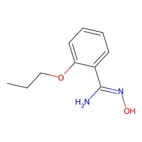 N-hydroxy-2-propoxybenzenecarboximidamide structure