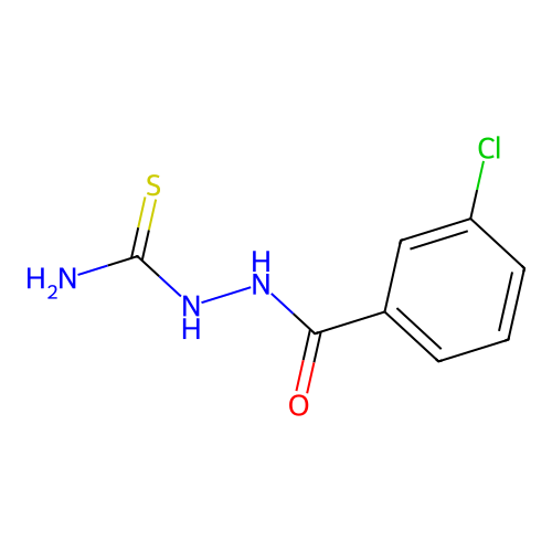 2-[(3-Chlorophenyl)carbonyl]hydrazinecarbothioamide structure