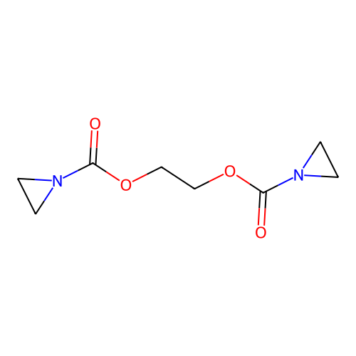 2-(Aziridine-1-carbonyloxy)ethyl aziridine-1-carboxylate structure