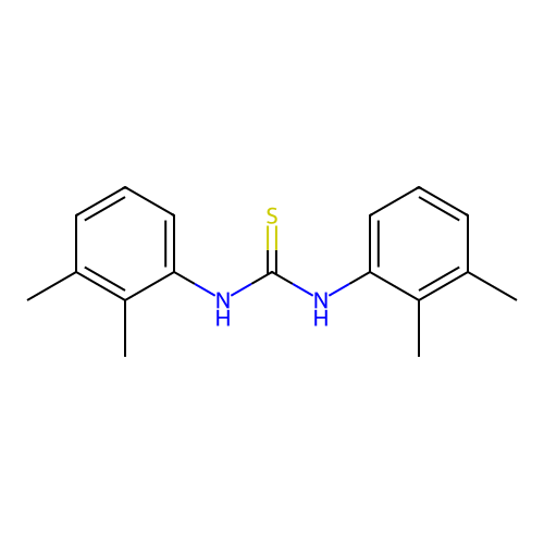 Thiourea, N,N'-bis(2,3-dimethylphenyl)- structure
