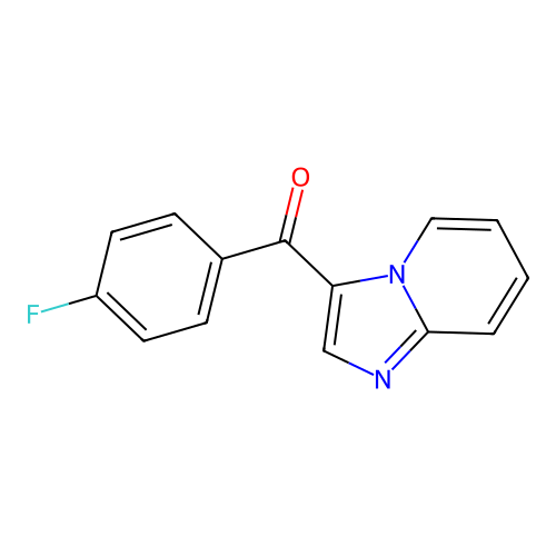 (4-Fluorophenyl)(imidazo(1,2-A)pyridin-3-YL)methanone structure