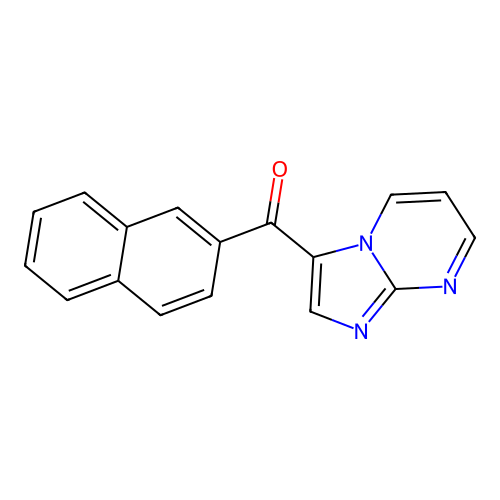 Imidazo(1,2-A)pyrimidin-3-YL(2-naphthyl)methanone structure
