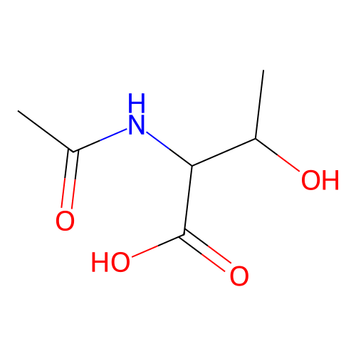 2-Acetamido-3-hydroxybutanoic acid structure