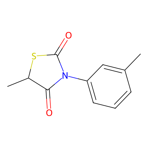 5-Methyl-3-(3-methylphenyl)-1,3-thiazolidine-2,4-dione structure