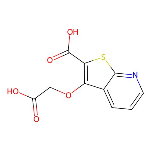 3-(Carboxymethoxy)thieno[2,3-b]pyridine-2-carboxylic acid structure