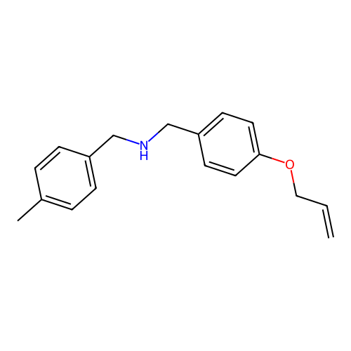 1-(4-methylphenyl)-N-[4-(prop-2-en-1-yloxy)benzyl]methanamine structure