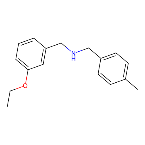 N-(3-ethoxybenzyl)-N-(4-methylbenzyl)amine structure
